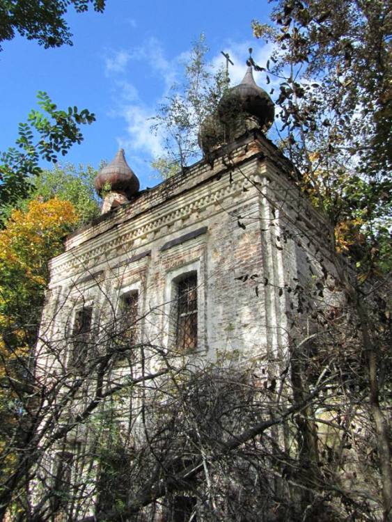 Церковь Рождества Пресвятой Богородицы на Сендеге, Никола-Пустынь (Островский район, Костромская область). фасады, фрагмент северного фасада