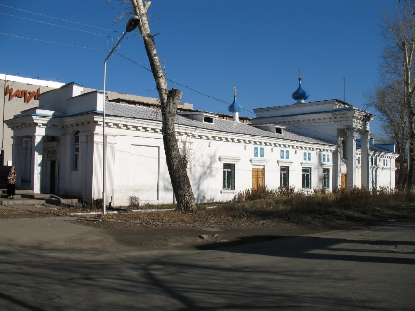 Церковь Рождества Пресвятой Богородицы, Усть-Каменогорск (Восточно-Казахстанская область, Казахстан). общий вид в ландшафте
