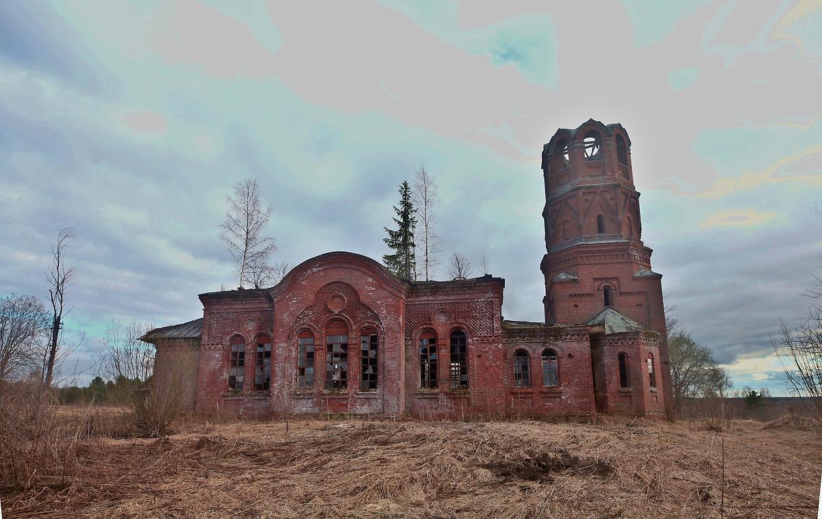 фасады. Церковь Рождества Пресвятой Богородицы, Попово (Мантуровский район, Костромская область)
