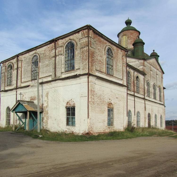 Косково. Церковь Георгия Победоносца. фасады, вид с юго-запада