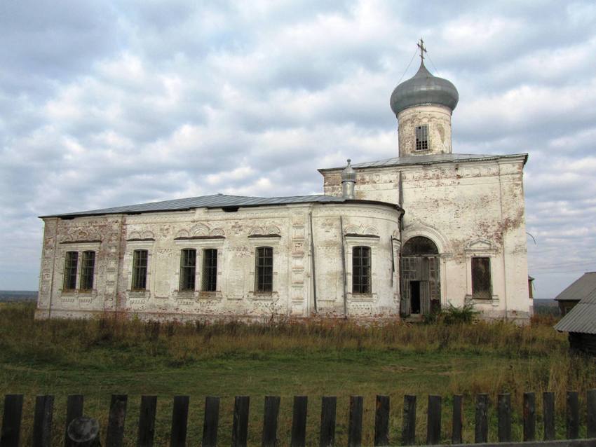 Церковь Георгия Победоносца, Щепелино (Кичменгско-Городецкий район, Вологодская область). фасады, вид с юга