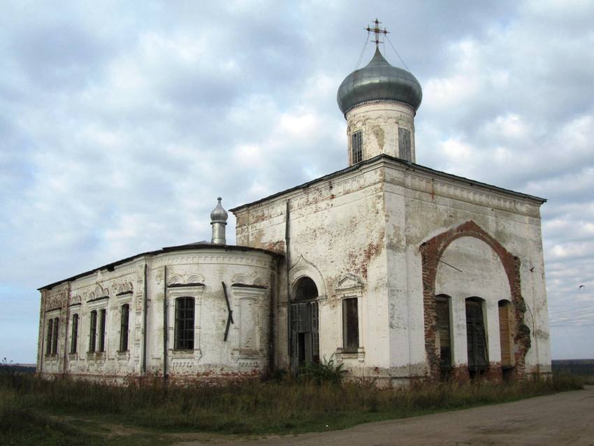 Щепелино. Церковь Георгия Победоносца. фасады, вид с юго-востока