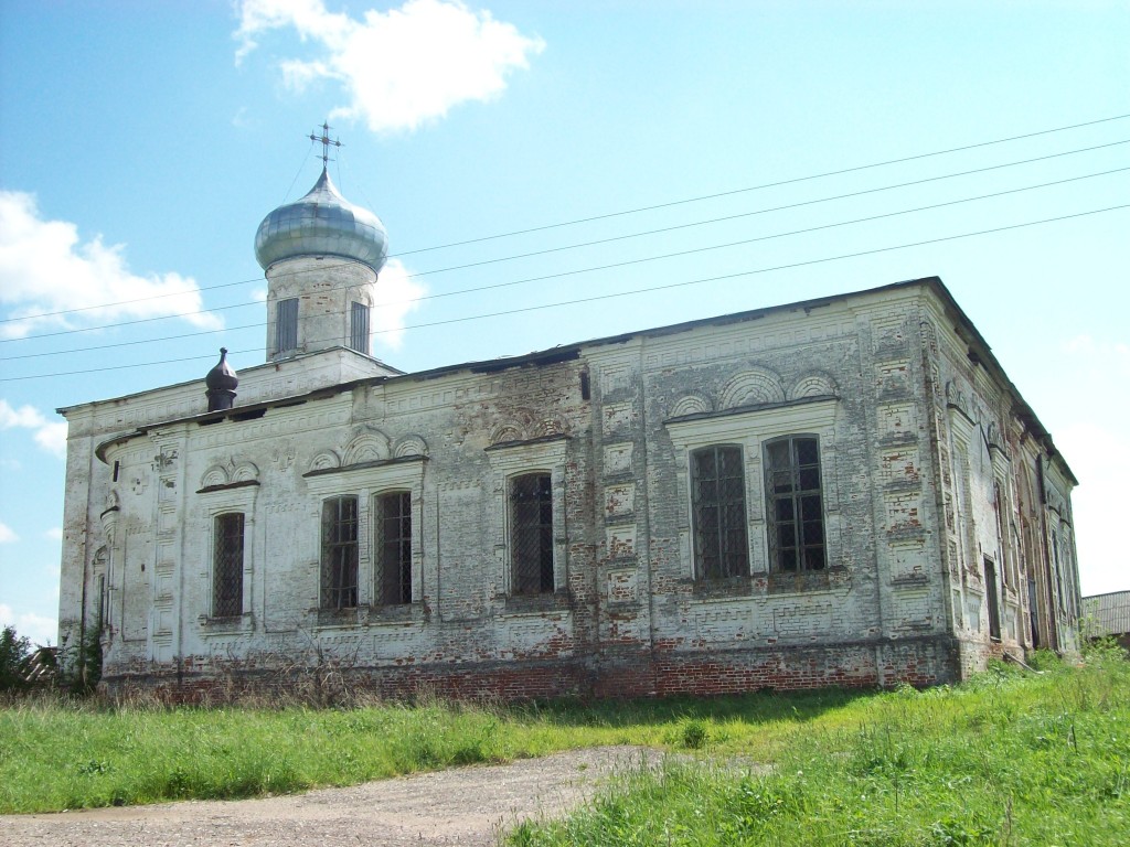 Щепелино. Церковь Георгия Победоносца. фасады, Новогеоргиевская Халезская церковь. Роспись внутри храма. Фото Д.А. Пшеницын