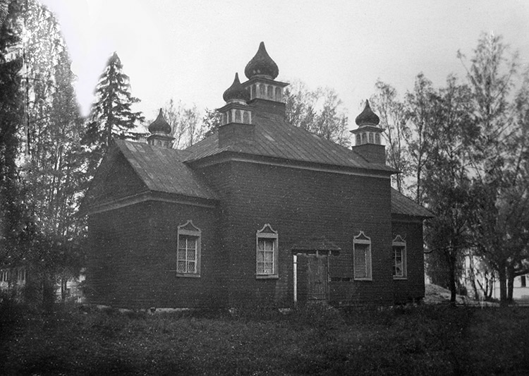 Рубцово (б.Боголюбское). Боголюбский женский монастырь. архивная фотография,  Деревянная Боголюбская церковь. Фото сер. XX в. Кадыйский районный краеведческий музей.