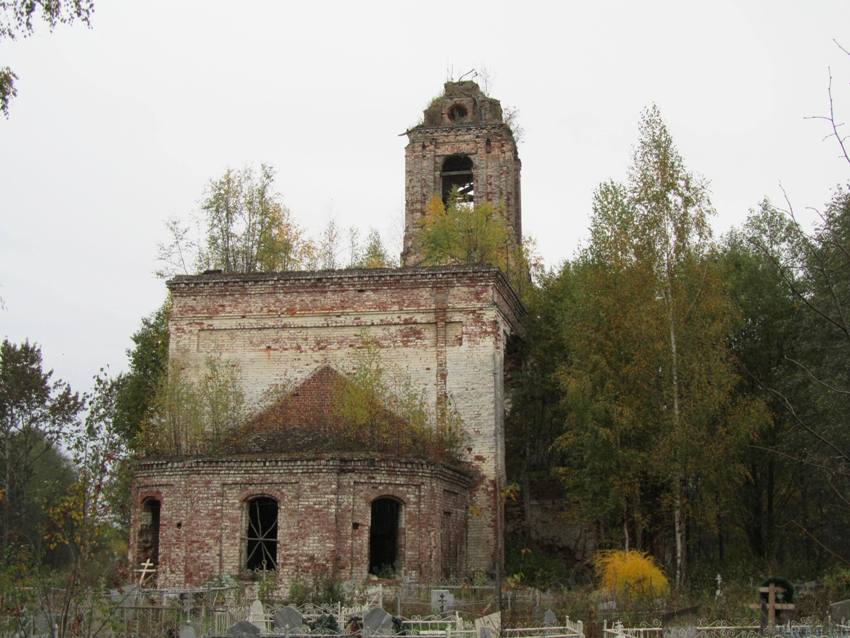 Самылово. Церковь Боголюбской иконы Божией Матери. фасады, вид с северо-востока