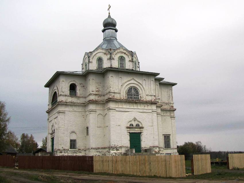 Карьково. Церковь Воскресения Христова. фасады, вид с юга