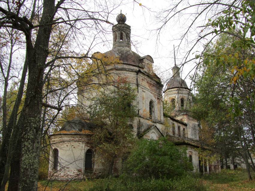 Церковь Георгия Победоносца, Георгиевск (Мантуровский район, Костромская область). фасады, вид с северо-востока