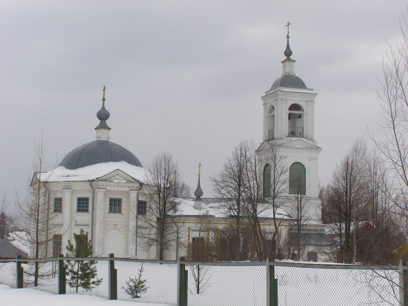 Церковь Воскресения Христова, Воскресенское (Островский район, Костромская область). общий вид в ландшафте