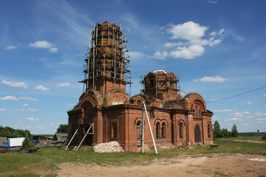Церковь Рождества Пресвятой Богородицы, Корсики (Ершичский район, Смоленская область). фасады