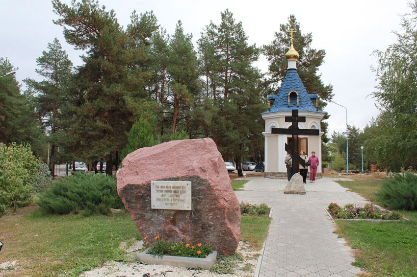 Часовня Казанской иконы Божией Матери, Вёшенская (Шолоховский район, Ростовская область). общий вид в ландшафте