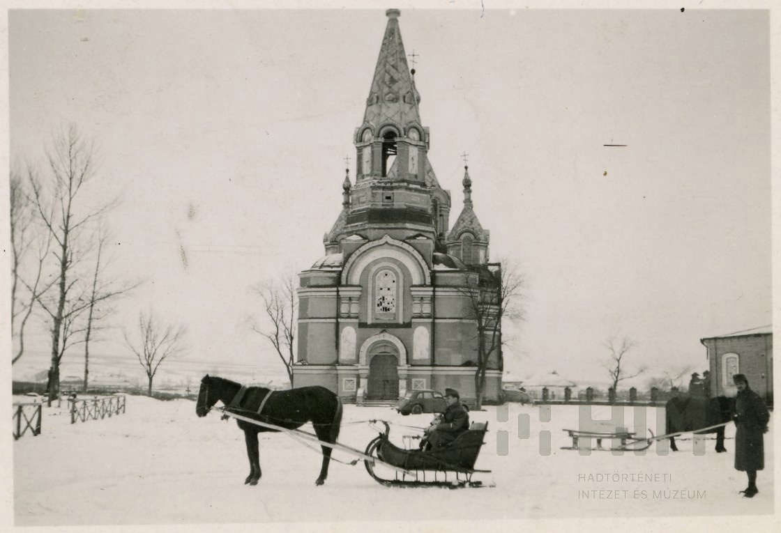 Церковь Александра Невского, Алексеевка (Алексеевский район, Белгородская область). архивная фотография, Венгерское фото 1942 года