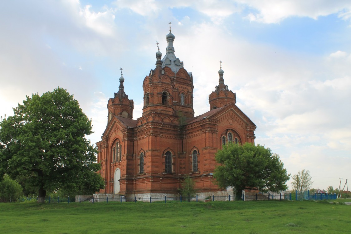Церковь Покрова Пресвятой Богородицы, Малая Грибановка (Грибановский район, Воронежская область). фасады, Фасады