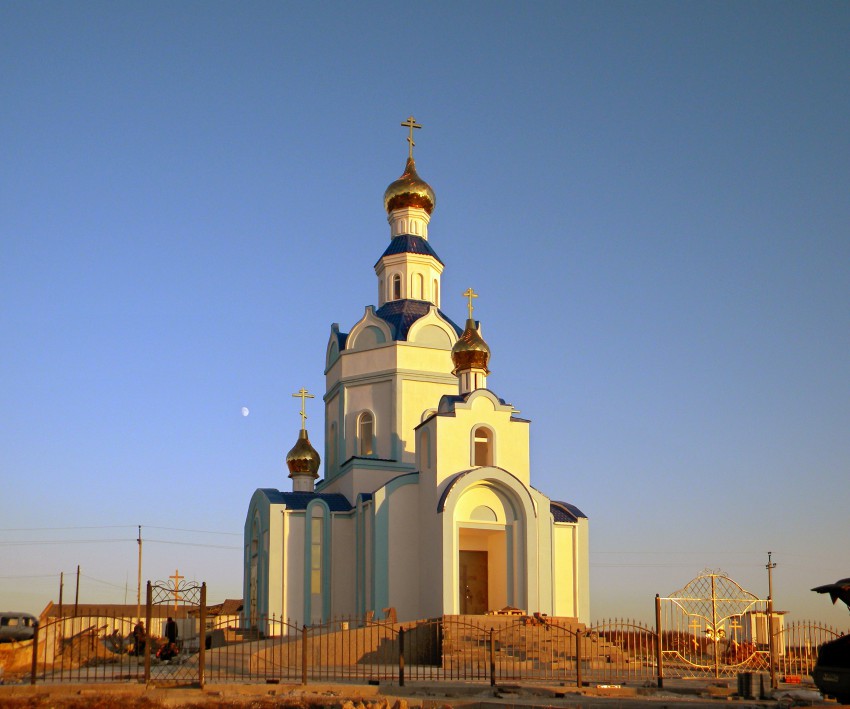 Матрено-Гезово. Церковь Спаса Преображения (новая). фасады, Завершение строительства Спасо-Преображенского храма 