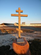 Церковь Преображения Господня (новая), Закладной камень храма. Новый храм построен в центре села.<br>, Матрено-Гезово, Алексеевский район, Белгородская область