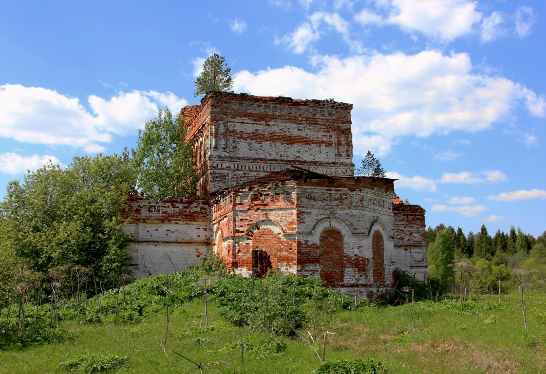 Замедянцы, урочище. Церковь Димитрия Солунского. фасады, Вид с востока.