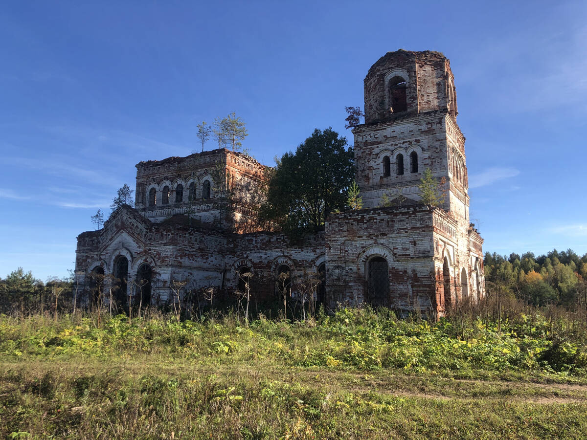 Замедянцы, урочище. Церковь Димитрия Солунского. фасады