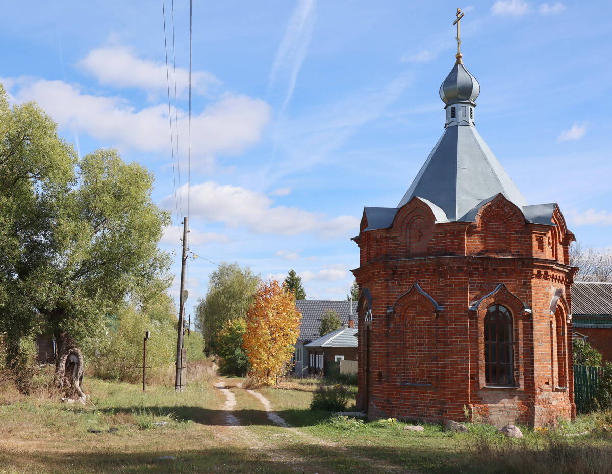 Часовня Илии Пророка, Костино (Судогодский район, Владимирская область). общий вид в ландшафте, Вид с северо-запада