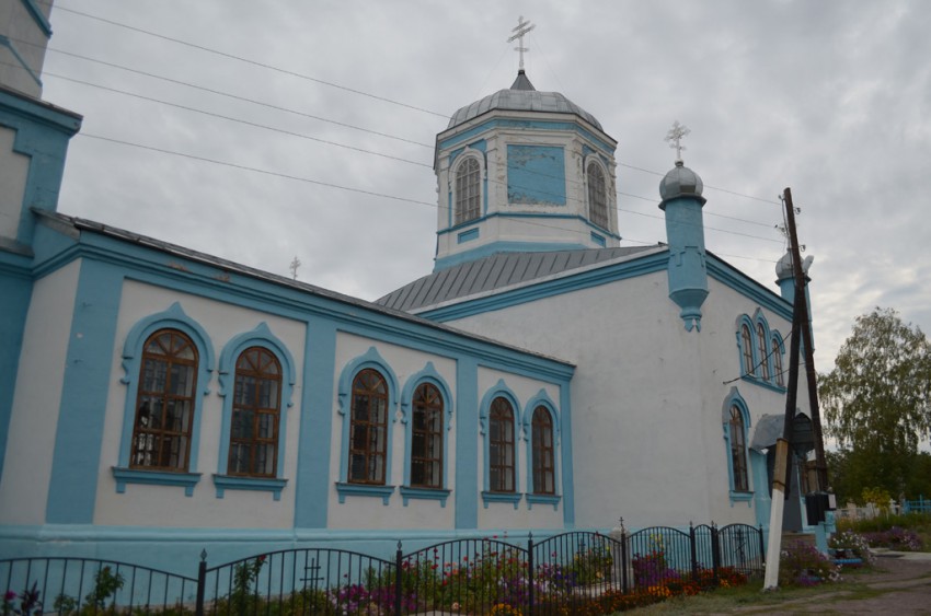 Церковь Михаила Архангела, Бодеевка (Лискинский район, Воронежская область). общий вид в ландшафте