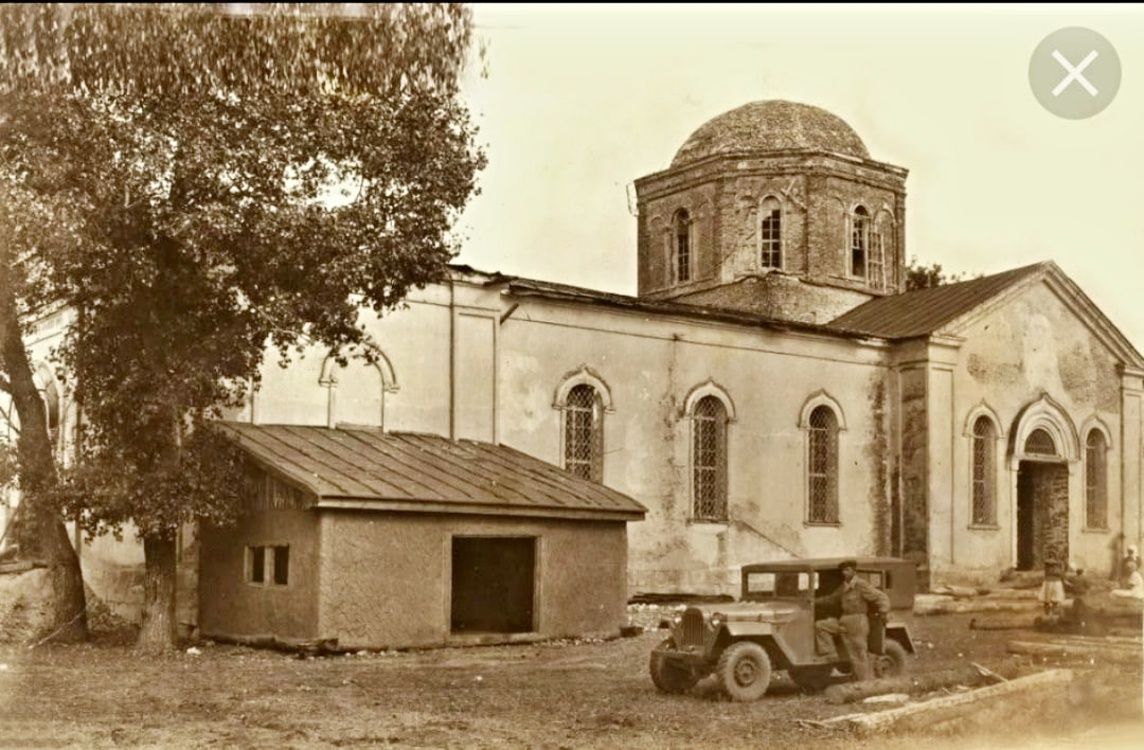 Заброды. Церковь Спаса Преображения. архивная фотография, Фото 1950-х гг. До утраты барабана основного объема. Из фондов Калачеевского краеведческого музея