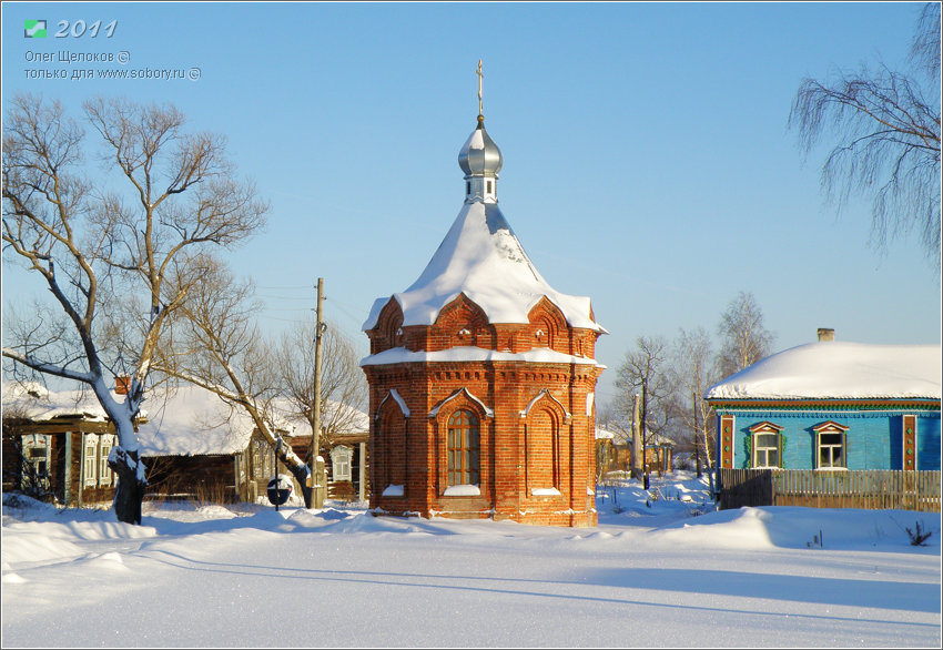 Часовня Илии Пророка, Костино (Судогодский район, Владимирская область). фасады, Вид с запада