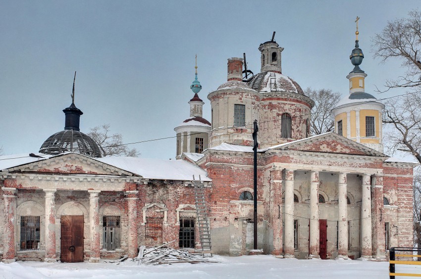 Церковь Воскресения Христова, Ловцы (Луховицкий городской округ, Московская область). фасады