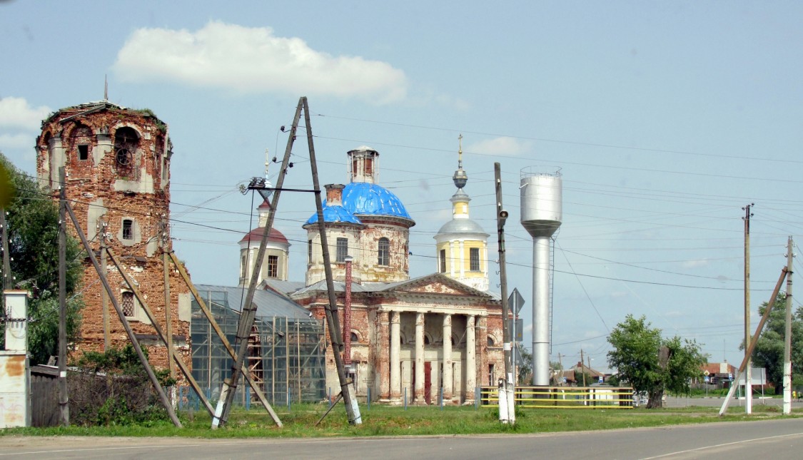 Церковь Воскресения Христова, Ловцы (Луховицкий городской округ, Московская область). фасады