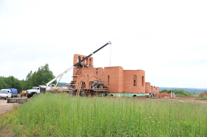 Спасо-Богородицкий Одигитриевский женский монастырь, Всеволодкино (Вяземский район, Смоленская область). общий вид в ландшафте
