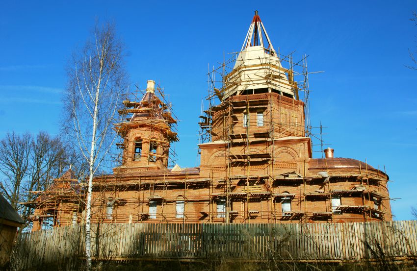 Красная Горбатка. Церковь Сергия и Никона Радонежских. фасады, южный фасад .