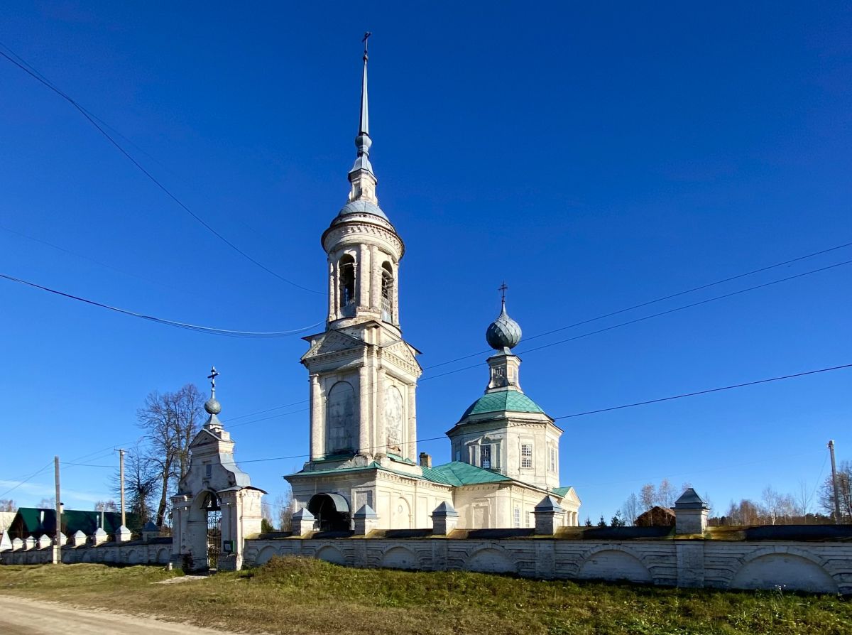 Церковь Рождества Христова, Борок (Буйский район, Костромская область). фасады, Вид с юго-запада
