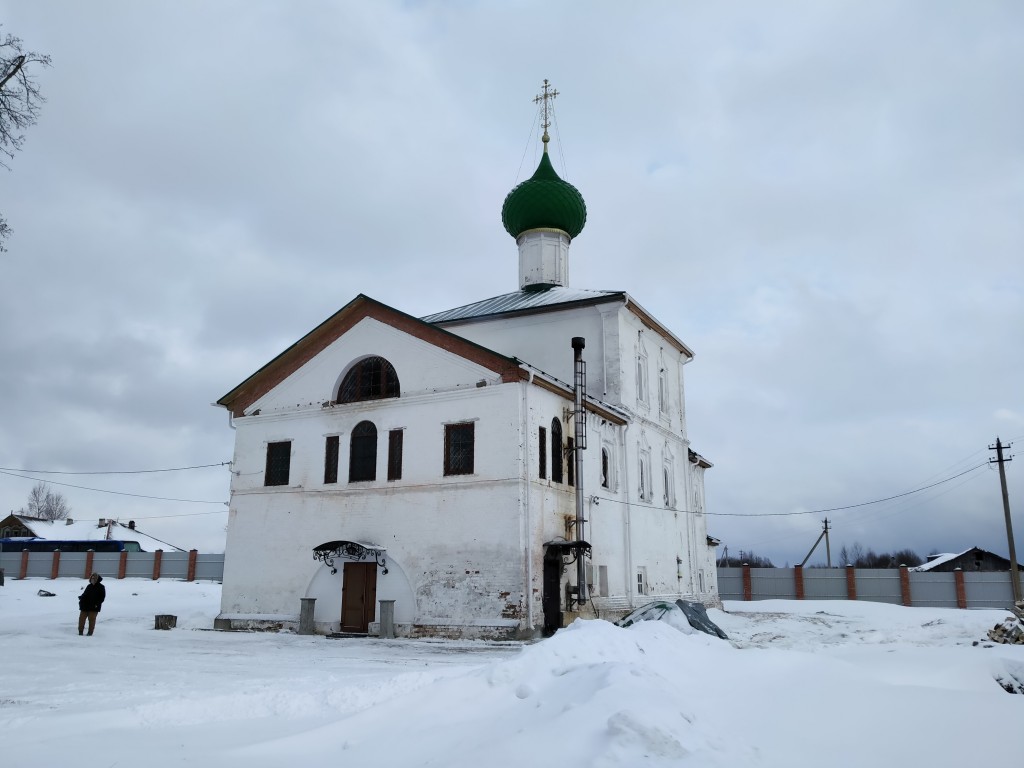 Спасо-Преображенский Геннадиев монастырь. Церковь Алексия, человека Божия, Слобода (Любимский район, Ярославская область). фасады