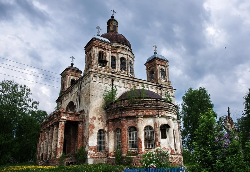 Корцово. Церковь Николая Чудотворца. фасады