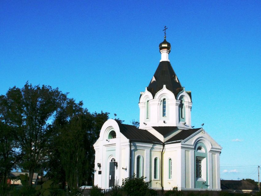 Церковь Богоявления Господня, Беломестное (Белгородский район, Белгородская область). общий вид в ландшафте