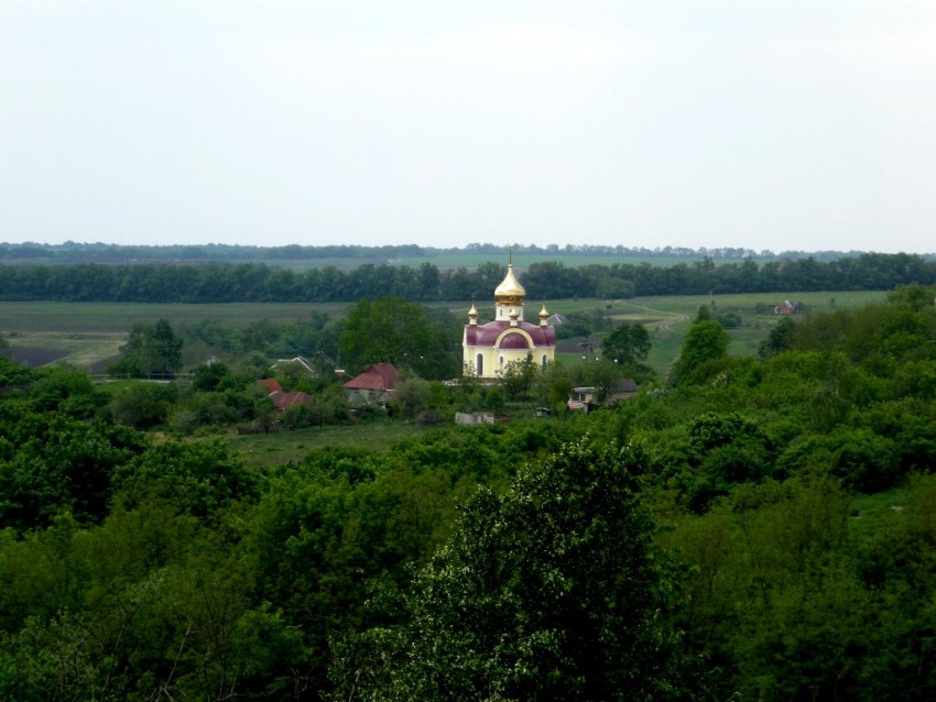 Церковь Георгия Победоносца, Толоконное (Белгородский район, Белгородская область). общий вид в ландшафте