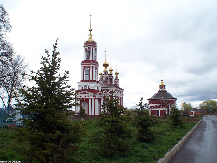 Храмовый комплекс Суздальского православного лицея, Суздаль (Суздальский район, Владимирская область). общий вид в ландшафте