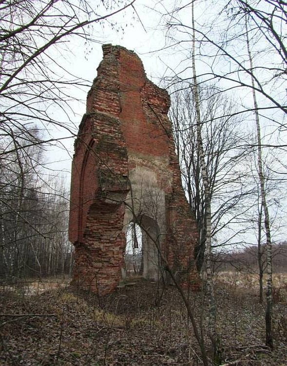 Колокольня церкви Казанской иконы Божией Матери села Некрасово (новой), Вараксино (Малоярославецкий район, Калужская область). фасады, вид с юго-востока