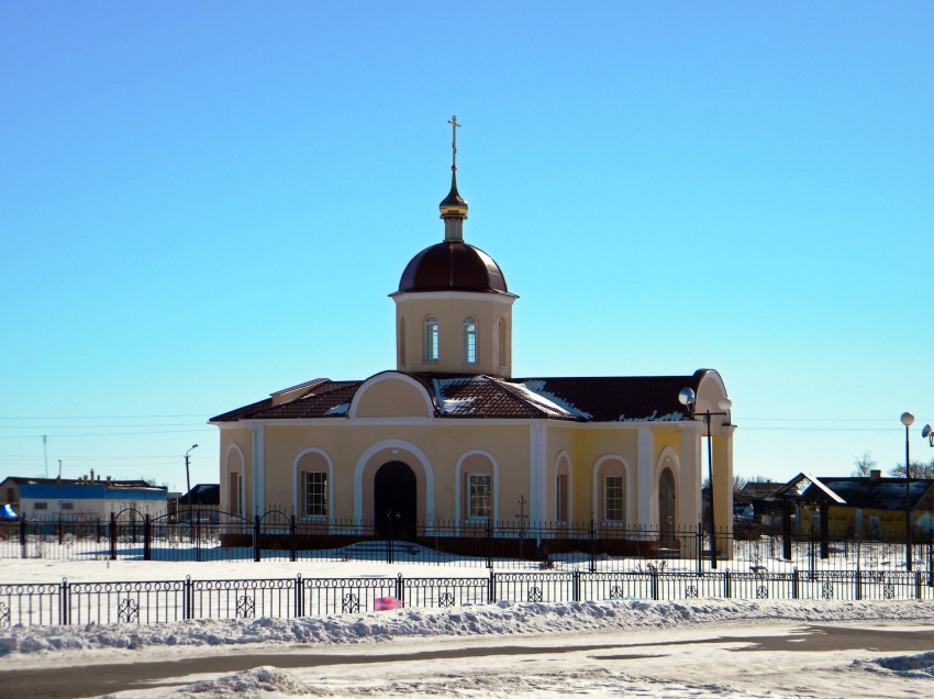 Грушевка. Церковь Николая Чудотворца. общий вид в ландшафте