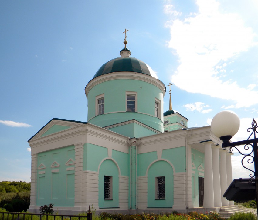 Церковь Троицы Живоначальной, Голофеевка (Волоконовский район, Белгородская область). общий вид в ландшафте