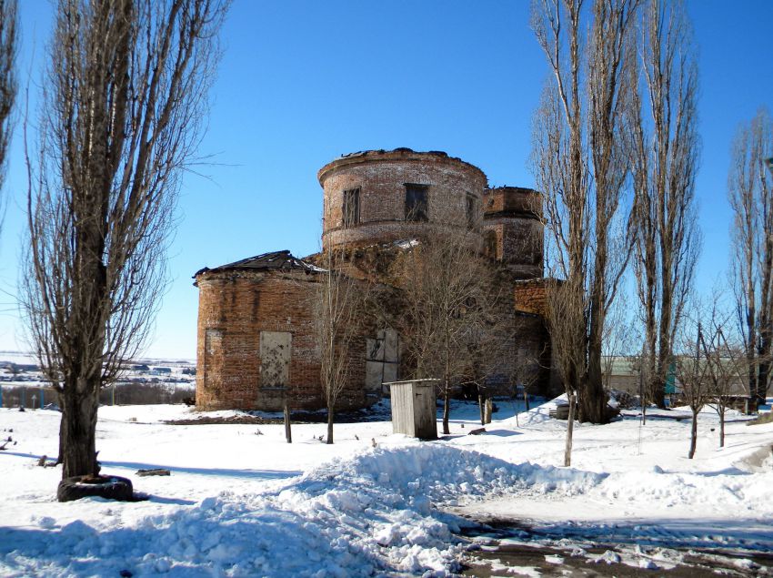 Церковь Благовещения Пресвятой Богородицы, Борисовка (Волоконовский район, Белгородская область). общий вид в ландшафте