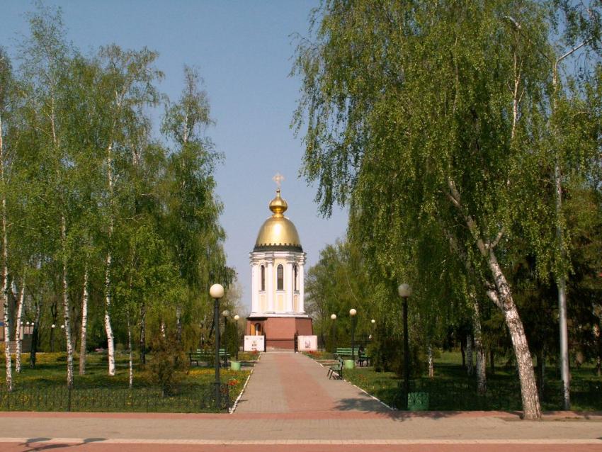 Часовня Иоасафа Белгородского, Грайворон (Грайворонский район, Белгородская область). общий вид в ландшафте