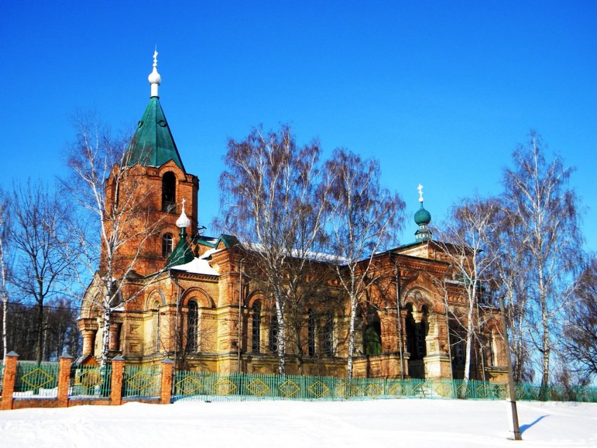 Дорогощь. Церковь Димитрия Солунского. общий вид в ландшафте