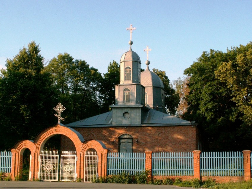 Ивановская Лисица. Церковь Иоанна Предтечи. общий вид в ландшафте