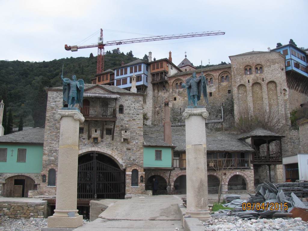 Дохиаров монастырь, Афон (Ἀθως) (Айон-Орос (Άγιον Όρος), Греция). фасады