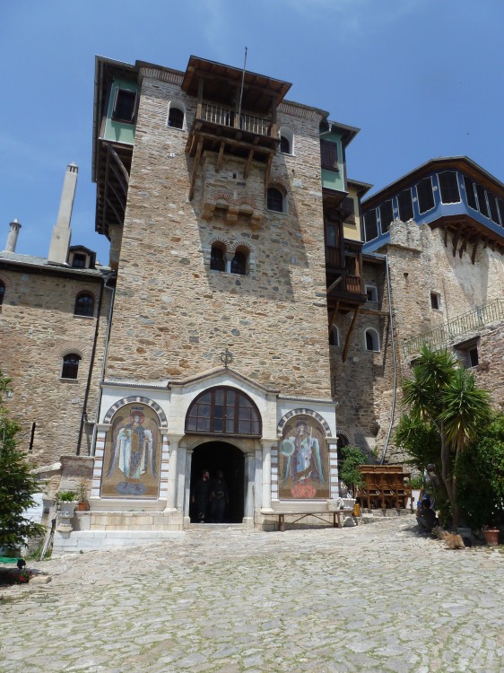 Дохиаров монастырь, Афон (Ἀθως) (Айон-Орос (Άγιον Όρος), Греция). фасады