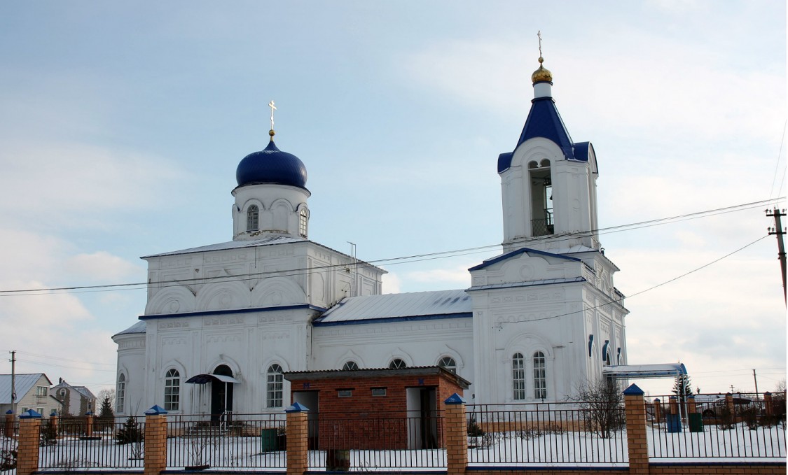 Церковь Казанской иконы Божией Матери, Нижнее Казачье (Задонский район, Липецкая область). фасады, вид с северной стороны