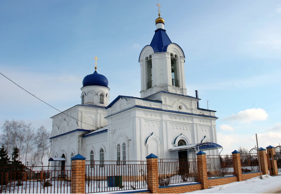 Нижнее Казачье. Церковь Казанской иконы Божией Матери. фасады, вид с северо-западной стороны