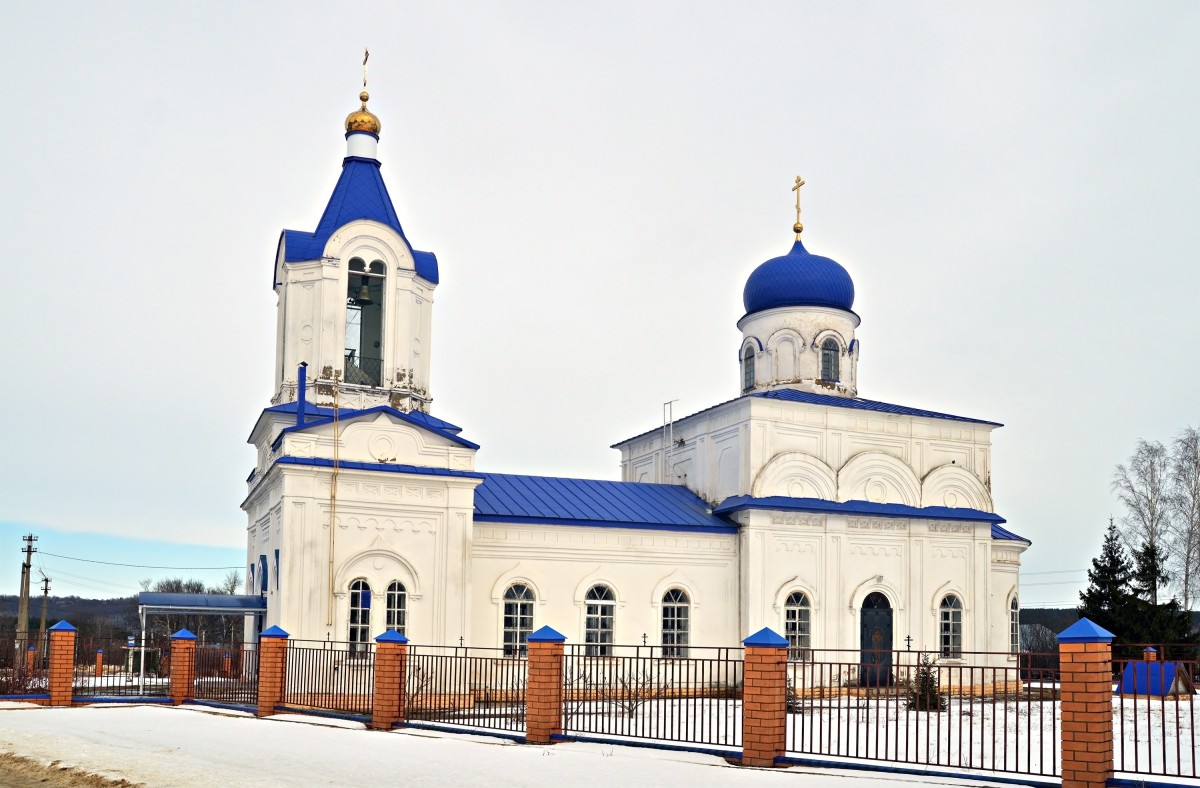 Церковь Казанской иконы Божией Матери, Нижнее Казачье (Задонский район, Липецкая область). фасады