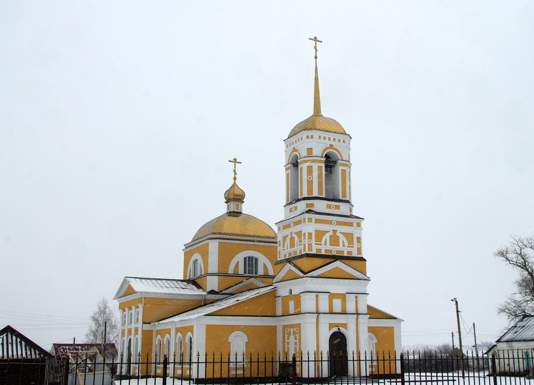 Церковь Богоявления Господня, Казино (Задонский район, Липецкая область). фасады