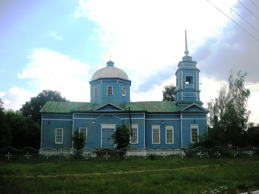 Церковь Николая Чудотворца, Коньшино (Губкин, город, Белгородская область). общий вид в ландшафте