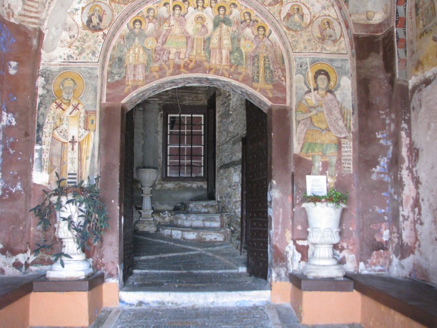 Дохиаров монастырь, Афон (Ἀθως) (Айон-Орос (Άγιον Όρος), Греция). архитектурные детали