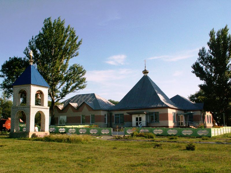 Церковь Казанской иконы Божией Матери, Сырцево (Ивнянский район, Белгородская область). общий вид в ландшафте